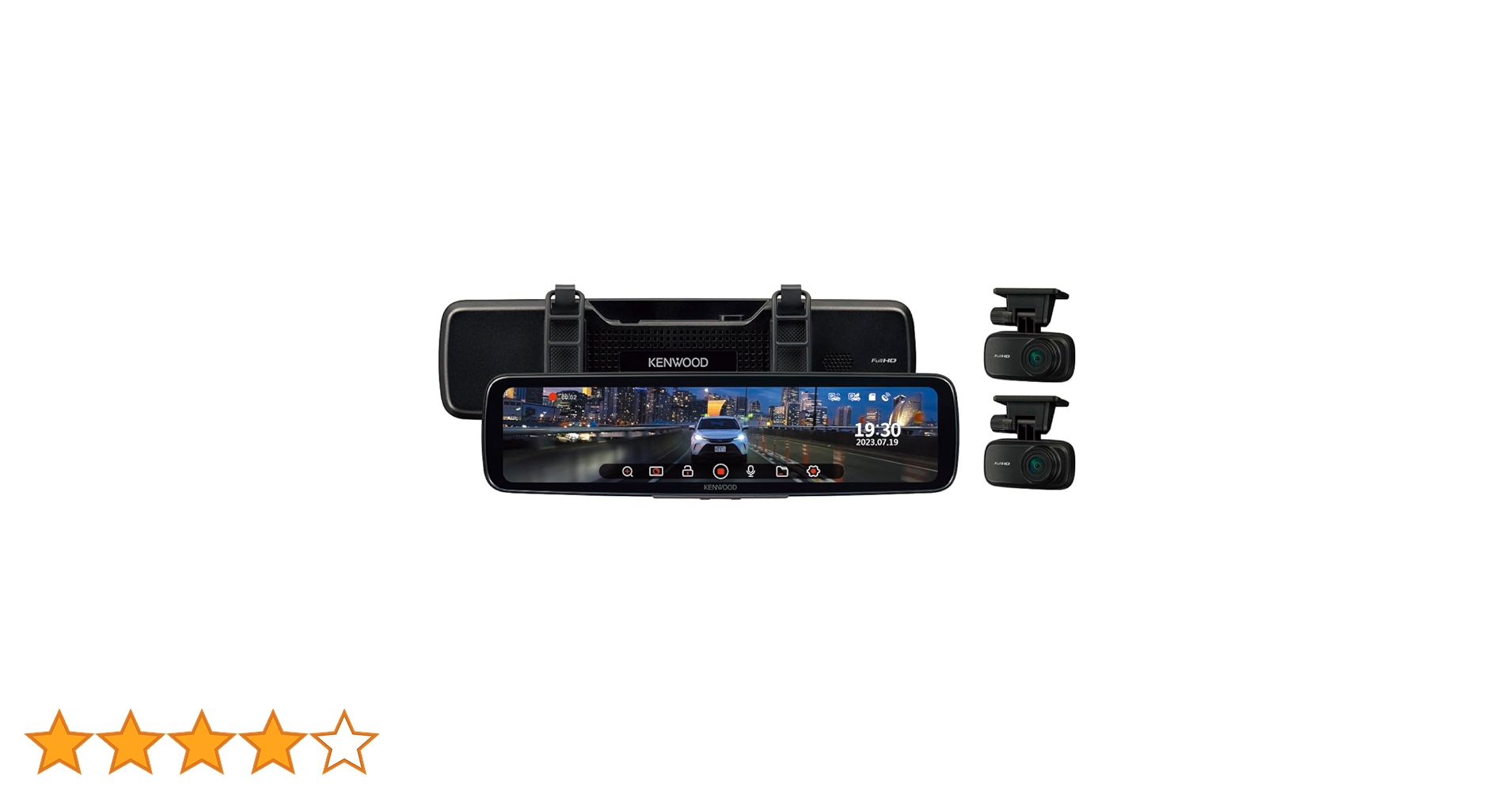Amazon | ケンウッド ドライブレコーダー DRV-EM4800 ミラー型